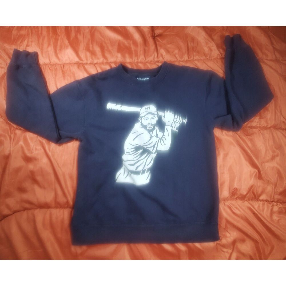 Hstry x Nas Baseball Negro Leagues Crewneck Sweatshirt‎ Size Medium *RARE*